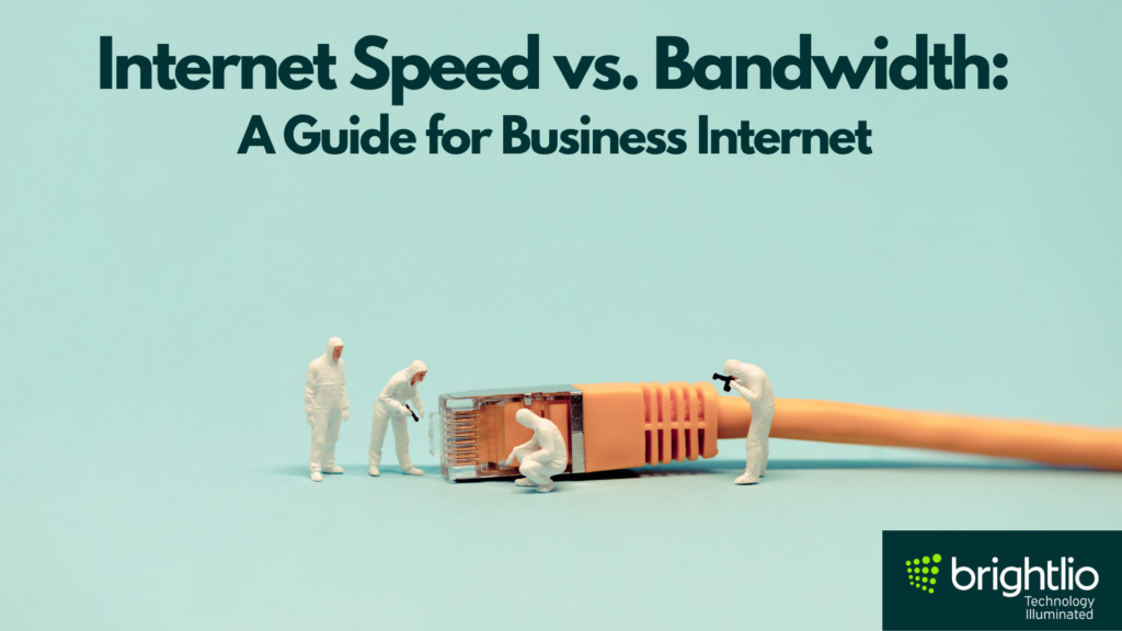 Internet speed vs. bandwidth