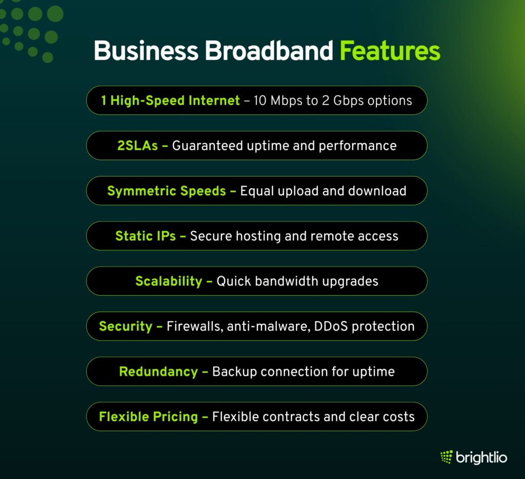 Business Broadband Features