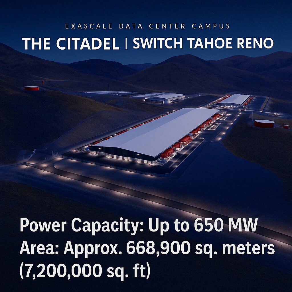 Switch Citadel Data Center at Tahoe Reno