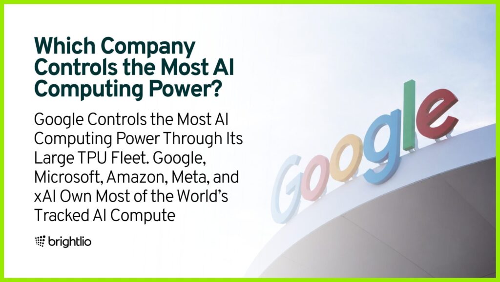 Which Company Controls the Most AI Computing Power